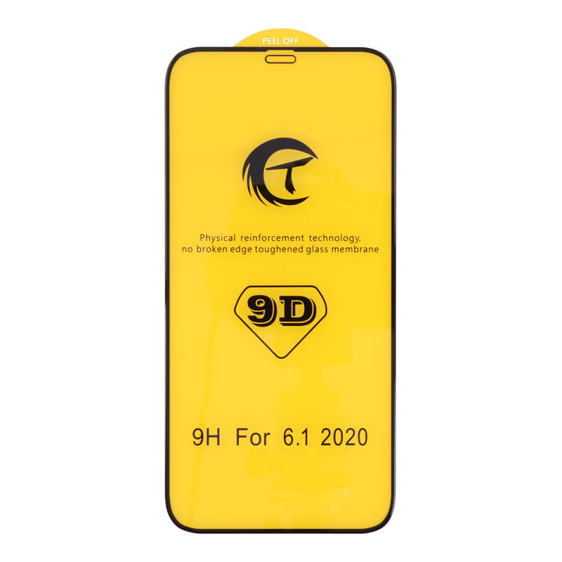 10Pcs 9D Full Screen Tempered Glass Screen Protector for iPhone 13 6.1"/13 Pro 6.1" Black
