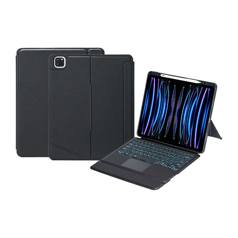 TPU Case with Detachable Keyboard & Keyboard Backlight & Trackpad & Pen Slot for iPad Pro 12.9 20...