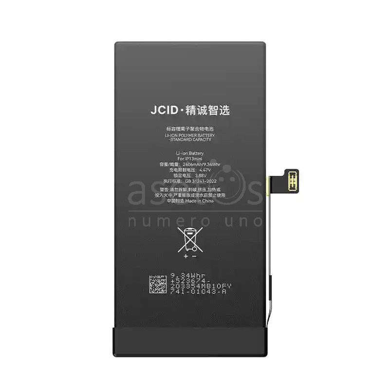 JC 2520mAh Battery + Battery Adhesive for iPhone 13 Mini 5.4" High Capacity Version + Diagnosable...