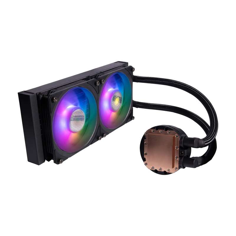 Cooler Master MasterLiquid PL240 Flux White Edition CPU Liquid Cooler -White
