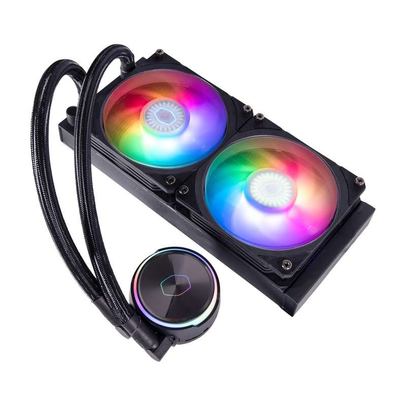 Cooler Master MasterLiquid PL240 Flux White Edition CPU Liquid Cooler -White