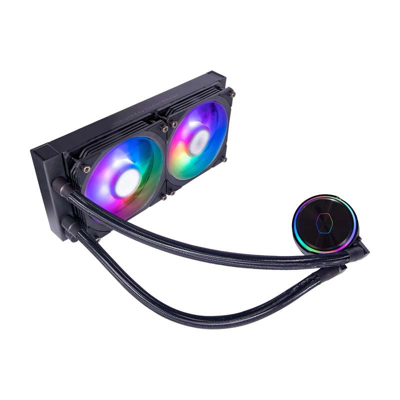 Cooler Master MasterLiquid PL240 Flux White Edition CPU Liquid Cooler -White