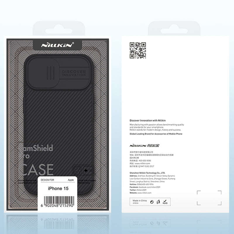 NILLKIN CamShield Pro Case for iPhone 15 Black