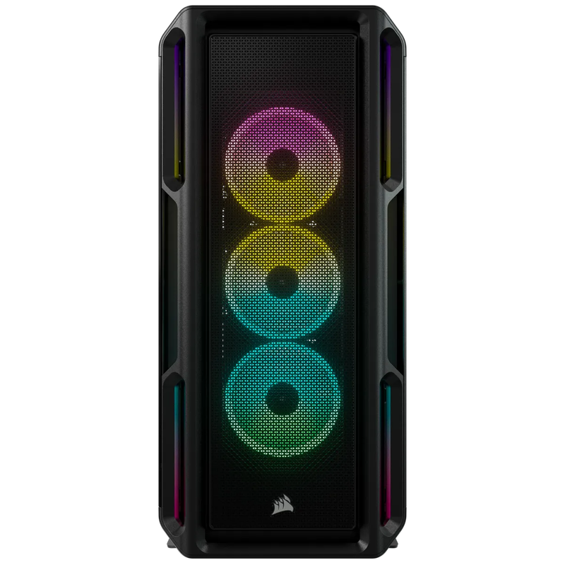 5000T RGB Black Tempered Glass Mid-Tower; 2x 3.5'' |  4x 2.5'' Drive Bays; Up to 360mm Radiator c...
