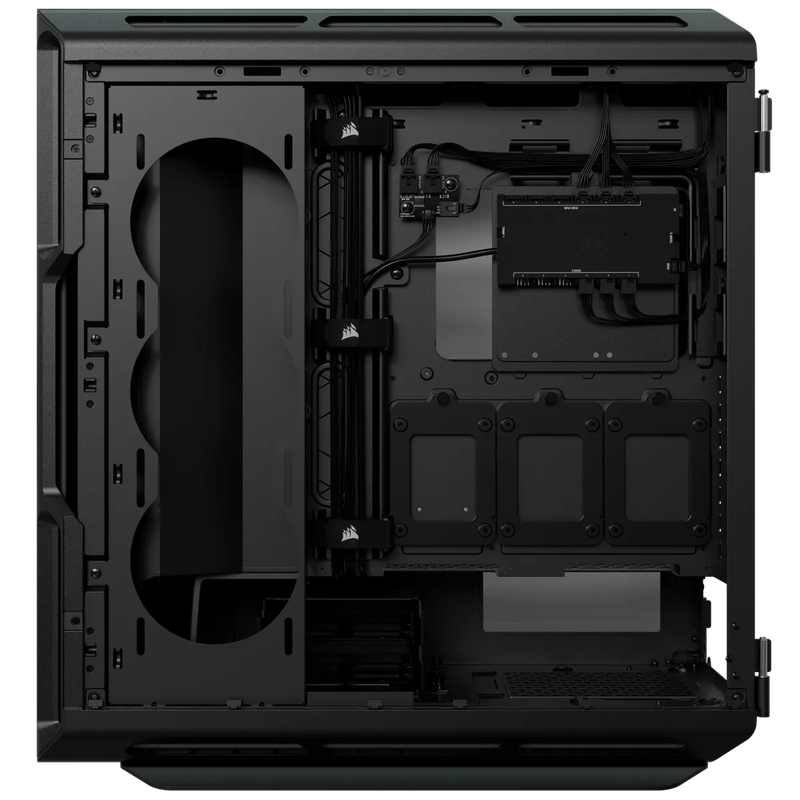 5000T RGB Black Tempered Glass Mid-Tower; 2x 3.5'' |  4x 2.5'' Drive Bays; Up to 360mm Radiator c...