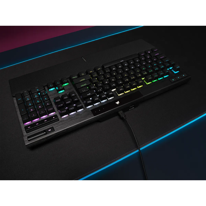 Corsair K70 PRO RGB Optical-Mechanical Gaming Keyboard - Corsair OPX switches - Black