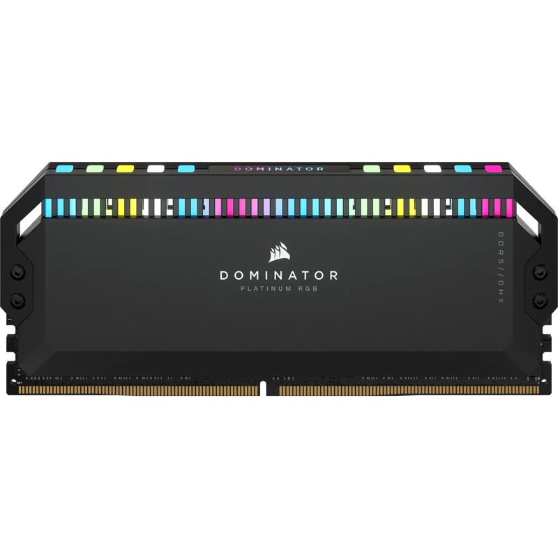 Corsair DOMINATOR PLATINUM RGB DDR5; 5200MHz 64GB 2x32GB DIMM; 40-40-40-77; 1.25V Intel XMP