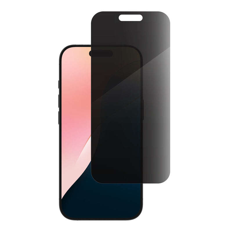360 Privacy Anti-Glare Full Screen Tempered Glass Screen Protector for iPhone 17 Pro Max Black