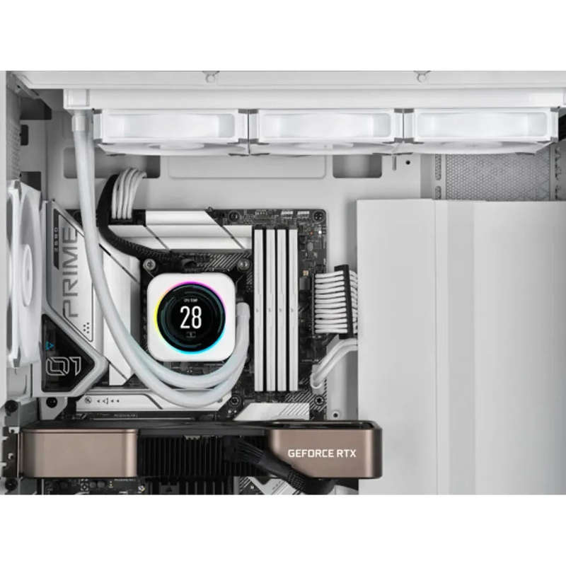 CORSAIR AF ELITE Series; AF140 ELITE WHITE; 140mm Fluid Dynamic Fan with AirGuide; Single Pack.