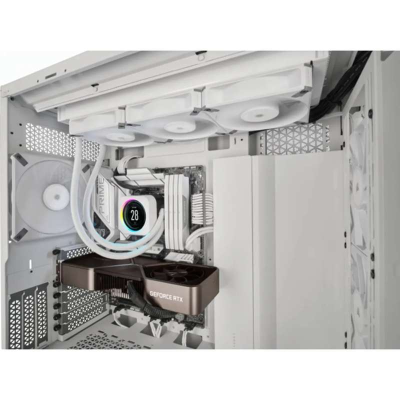 CORSAIR AF ELITE Series; AF140 ELITE WHITE; 140mm Fluid Dynamic Fan with AirGuide; Single Pack.
