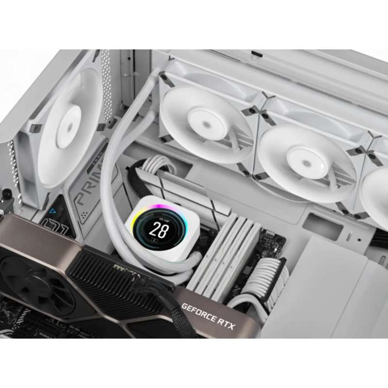 CORSAIR AF ELITE Series; AF140 ELITE WHITE; 140mm Fluid Dynamic Fan with AirGuide; Single Pack.