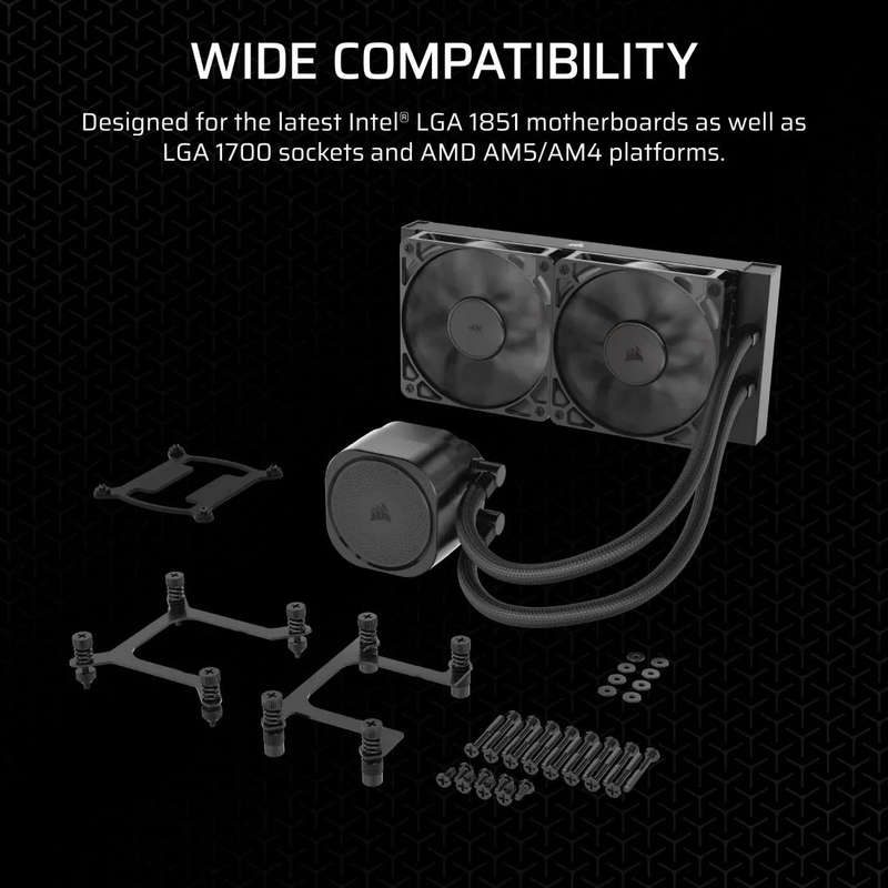 Corsair NAUTILUS 240; 240mm Radiator; Liquid CPU Cooler;  Intel® LGA 1851/1700; AMD® AM5/AM4