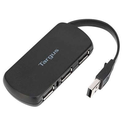 TARGUS - 4 PORT USB 2.0 HUB, INSTANTLY CONNECT UP TO 4 USB DEVICES SUCH AS YOUR MOUSE, FLASH DRIV...