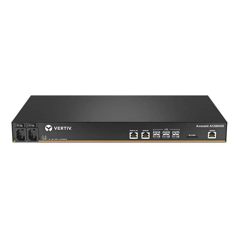 VERTIV 16-PORT ACS8000 CONSOLE SYSTEM WITH DUAL AC POWER SUPPLY AND ANALOG MODEM