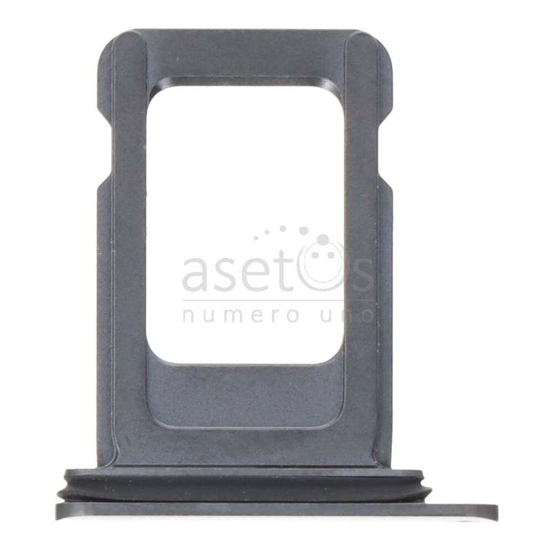 SIM Card Tray with Waterproof Rubber Ring for iPhone 11 Pro Max Single Card Version Gray Ori