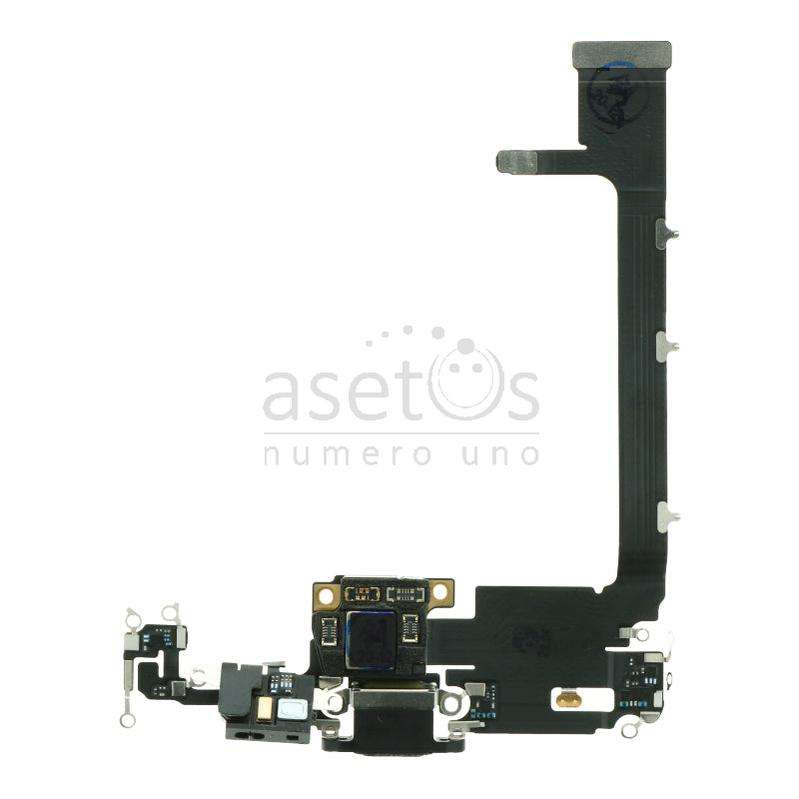 Charging Port Flex Cable with Board for iPhone 11 Pro Max Black Ori R