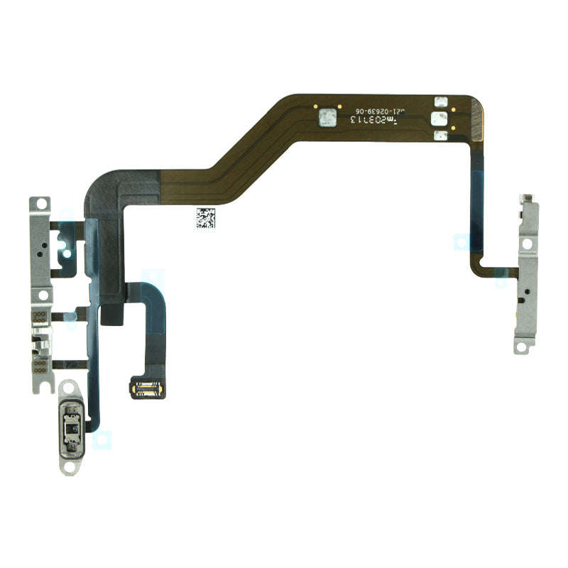Power&Volume Button Flex Cable with Metal Bracket for iPhone 12/12 Pro Ori