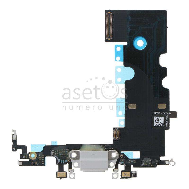 Charging Port Flex Cable for iPhone 8 Light Gray without Logo OEM