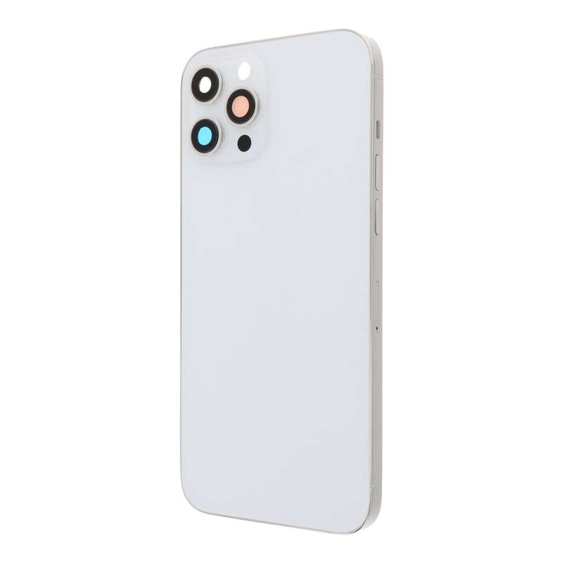 Middle Frame + Battery Door + Back Camera Lens and Bezel + Side Buttons + SIM Card Tray with Magn...