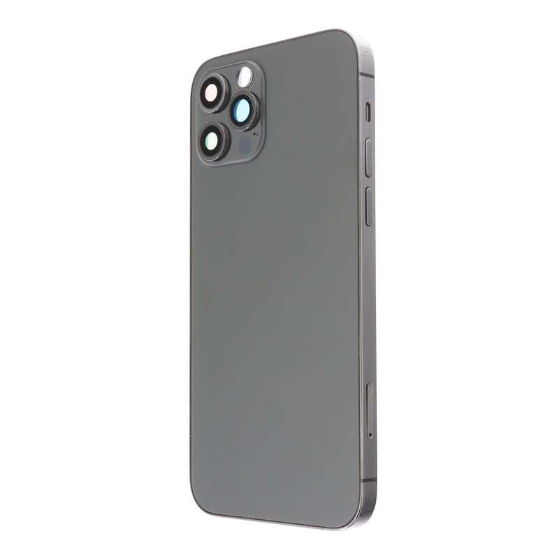 Middle Frame + Battery Door + Back Camera Lens and Bezel + Side Buttons + SIM Card Tray with Magn...