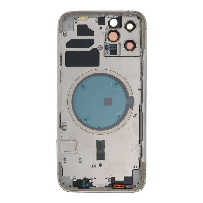 Middle Frame + Battery Door + Back Camera Lens and Bezel + Side Buttons + SIM Card Tray with Magn...