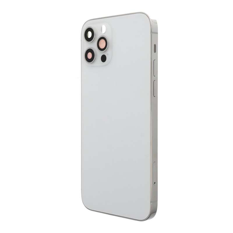 Middle Frame + Battery Door + Back Camera Lens and Bezel + Side Buttons + SIM Card Tray with Magn...