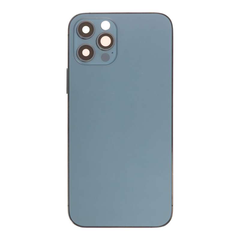 Middle Frame + Battery Door + Back Camera Lens and Bezel + Side Buttons + SIM Card Tray with Magn...