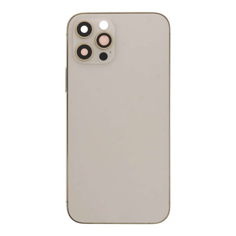 Middle Frame + Battery Door + Back Camera Lens and Bezel + Side Buttons + SIM Card Tray with Magn...