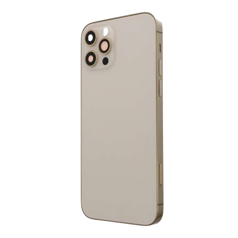 Middle Frame + Battery Door + Back Camera Lens and Bezel + Side Buttons + SIM Card Tray with Magn...