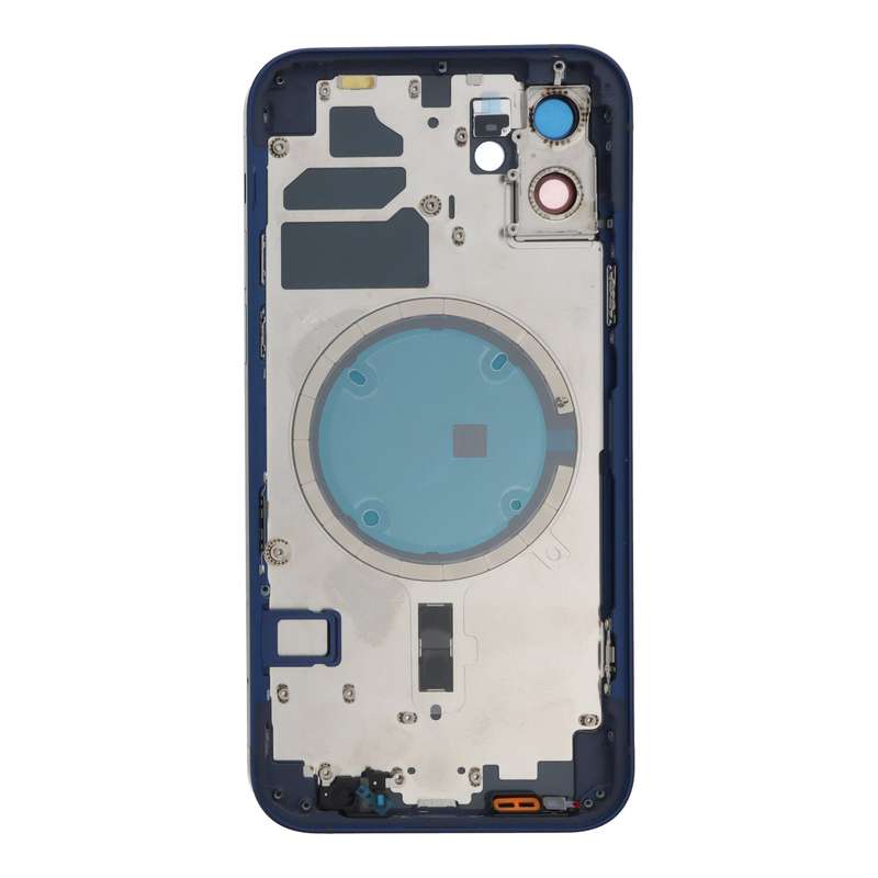 Middle Frame + Battery Door + Back Camera Lens and Bezel + Side Buttons + SIM Card Tray with Magn...