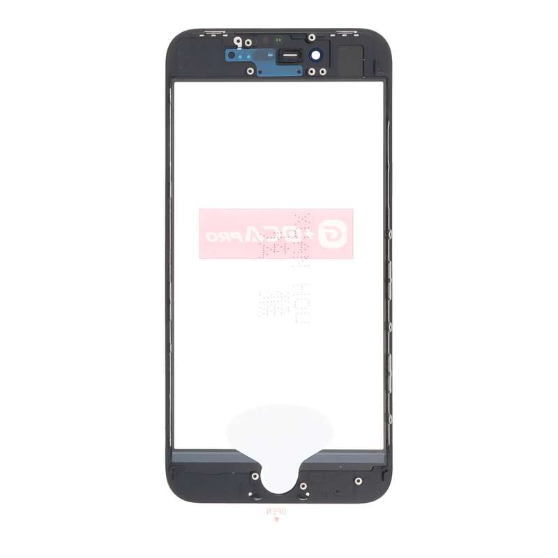 G+OCA Pro Glass Lens With Frame&OCA with Earpiece Dust Mesh for iPhone 8 Black