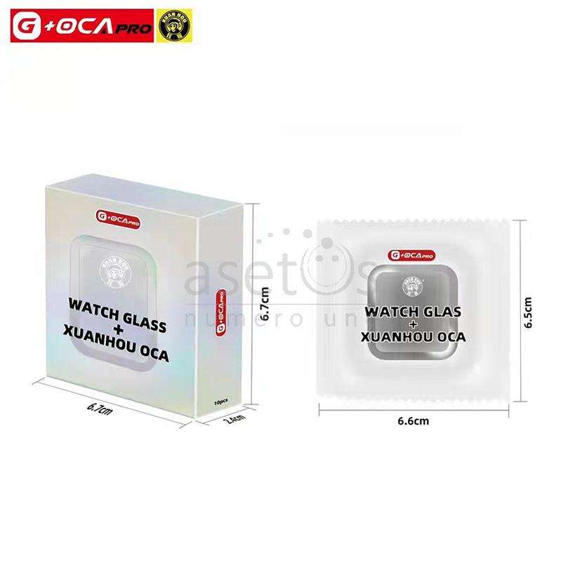 G+OCA Pro Glass Lens + OCA for Apple Watch Series 4 44mm/Series 5 44mm/Series 6 44mm/SE 44mm/SE 2...