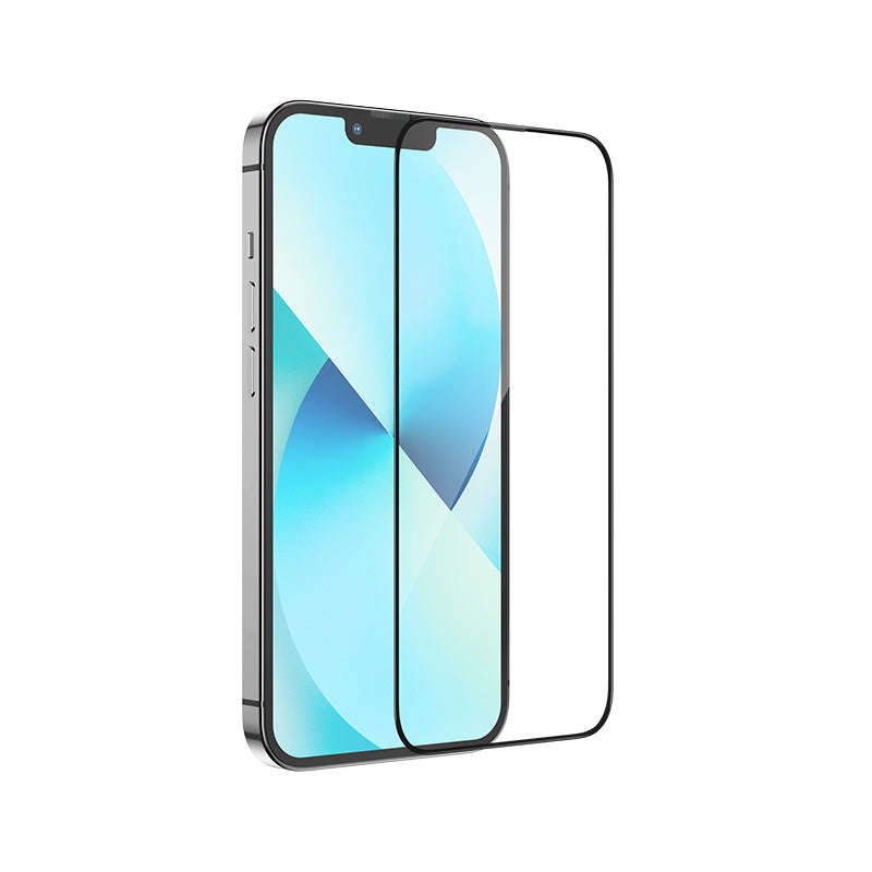 HOCO Full Screen Dustproof Tempered Glass Screen Protector for iPhone 13 Pro Max 6.7" Black