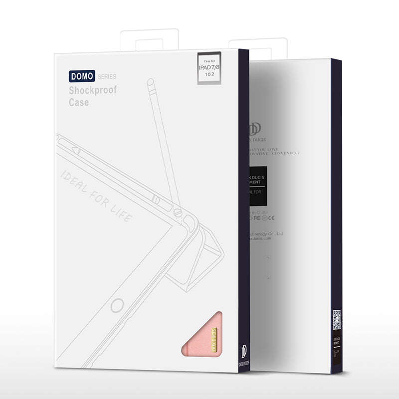 DUX DUCIS DOMO Series Luxury Smart Wake Sleep Trifold-Stand Protective Case for iPad 10.2 2019/10...