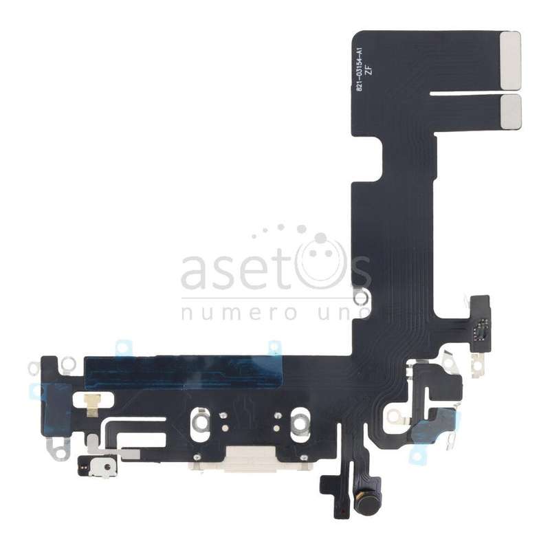 Charging Port Flex Cable for iPhone 13 6.1" White without Logo HQ