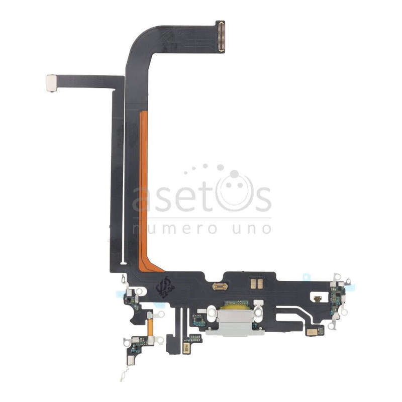 Charging Port Flex Cable for iPhone 13 Pro Max 6.7" White without Logo OEM