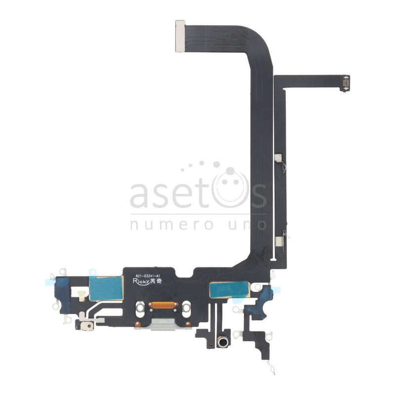 Charging Port Flex Cable for iPhone 13 Pro Max 6.7" White without Logo OEM