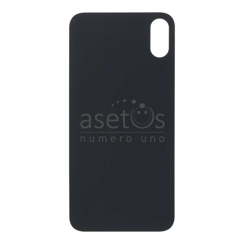 Battery Door with Adhesive for iPhone X EU & Large Hole Version Black HQ