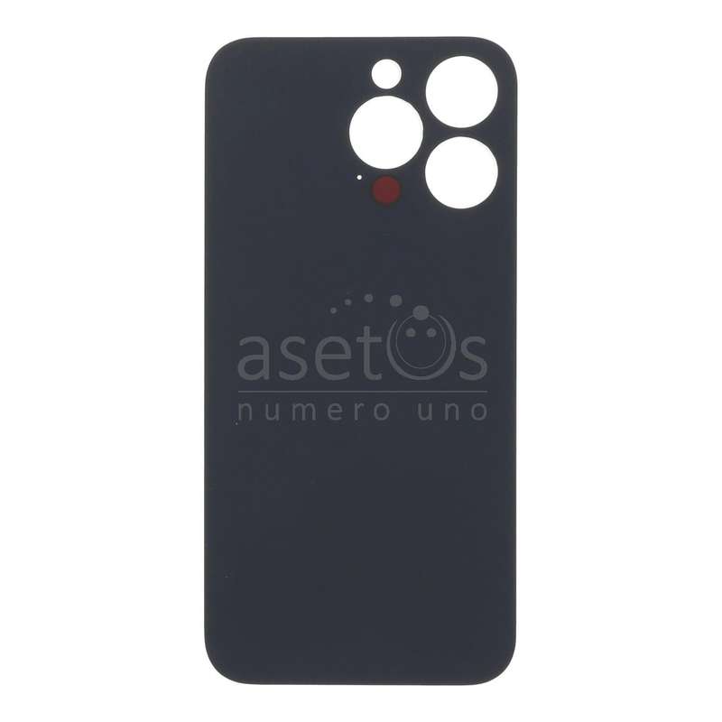 Battery Door with Adhesive for iPhone 13 Pro 6.1" Large Hole Black HQ