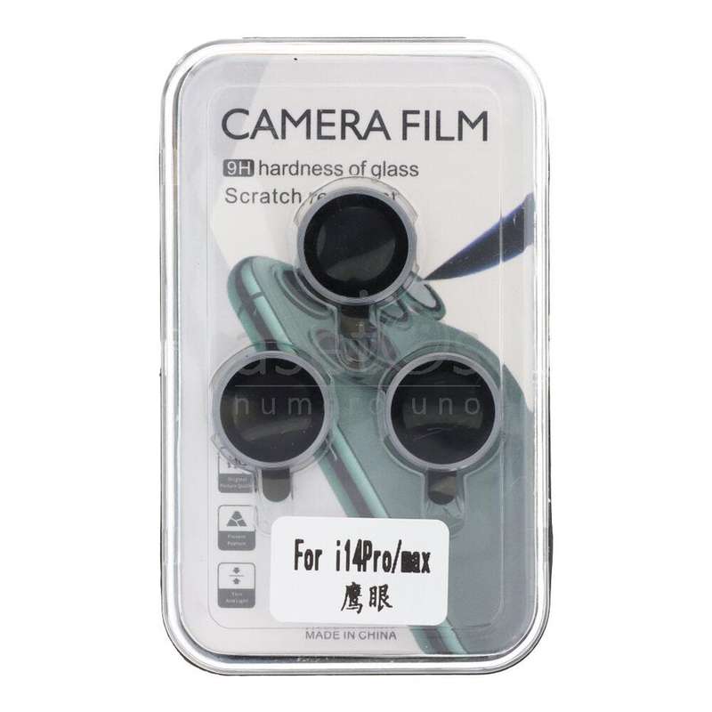 CD Series High End Rear Camera Tempered Glass Film for iPhone 14 Pro/14 Pro Max Gray 3pcs in one set