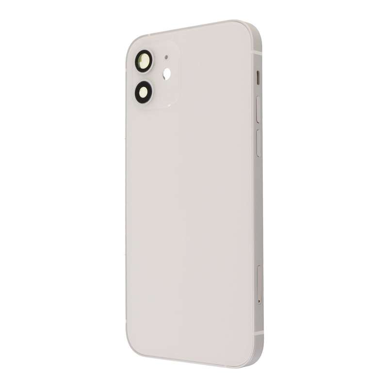 Middle Frame + Battery Door + Back Camera Lens and Bezel + Side Buttons + SIM Card Tray with Magn...