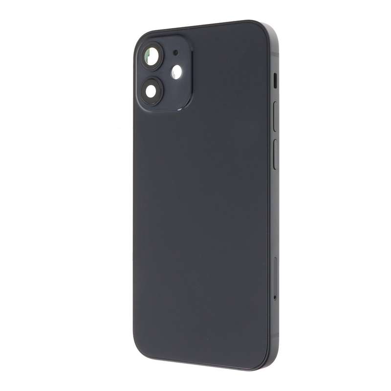 Middle Frame + Battery Door + Back Camera Lens and Bezel + Side Buttons + SIM Card Tray with Magn...