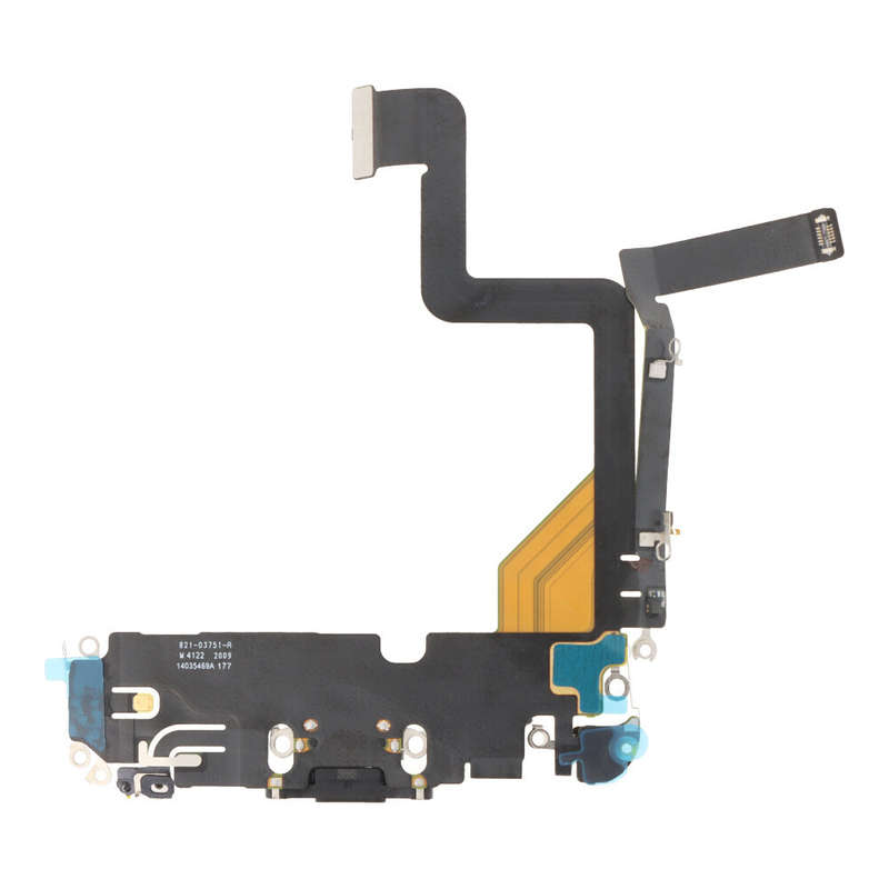 Charging Port Flex Cable for iPhone 14 Pro Black Ori