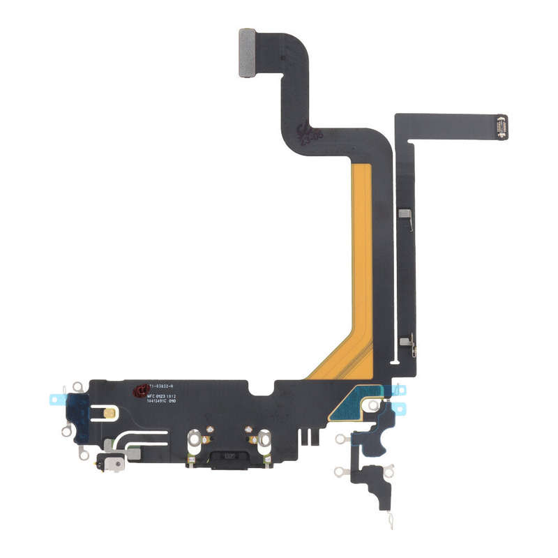 Charging Port Flex Cable for iPhone 14 Pro Max Black Ori