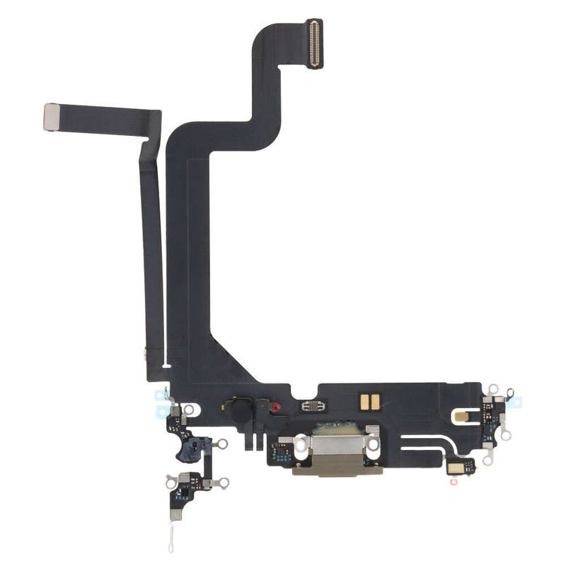 Charging Port Flex Cable for iPhone 14 Pro Max Gold Ori