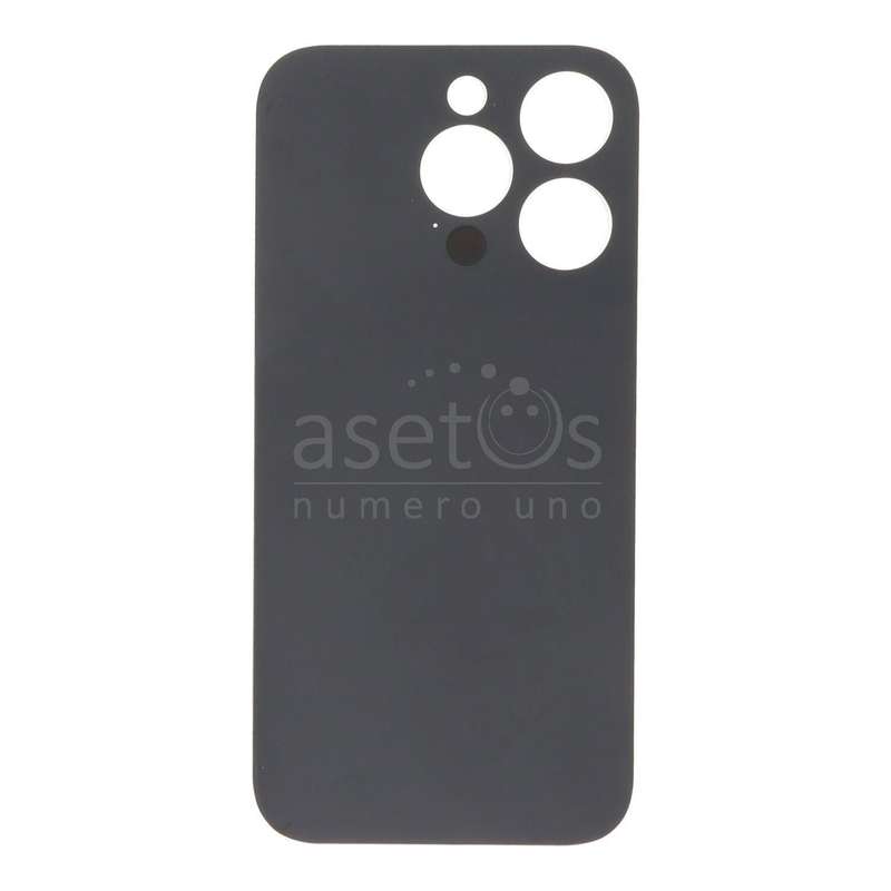 Battery Door with Adhesive for iPhone 14 Pro Large Hole Black OEM