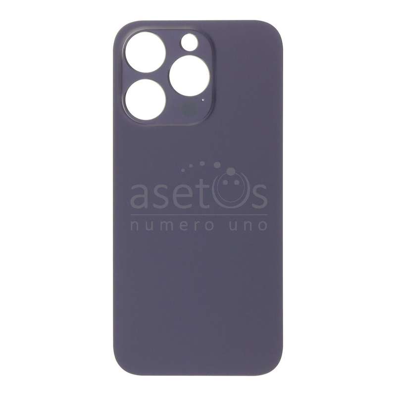 Battery Door with Adhesive for iPhone 14 Pro Large Hole Purple OEM