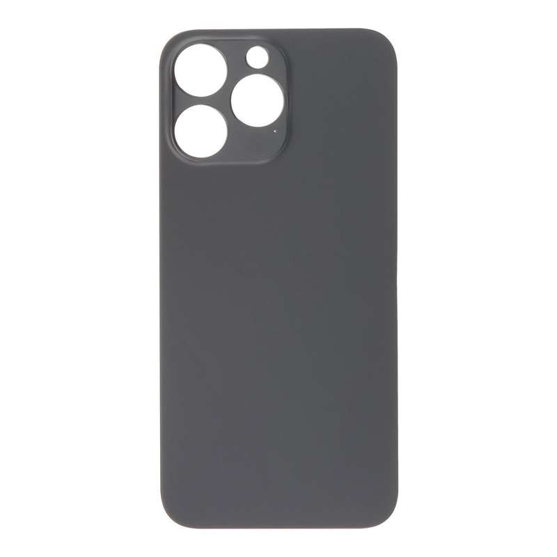 Battery Door with Adhesive for iPhone 14 Pro Max Large Hole Black OEM