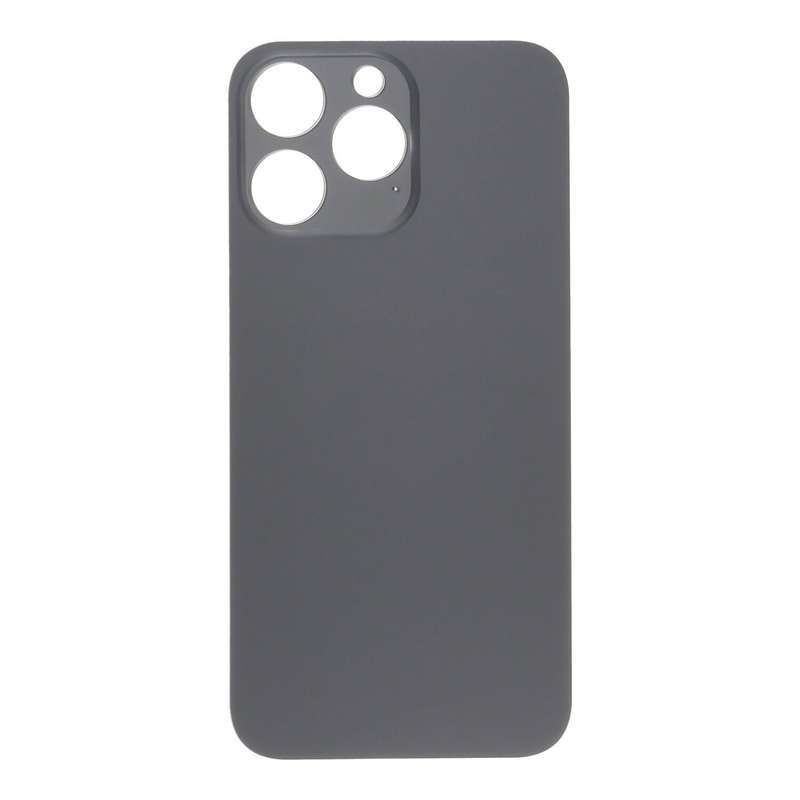 Battery Door with Adhesive for iPhone 14 Pro Max Large Hole Black HQ