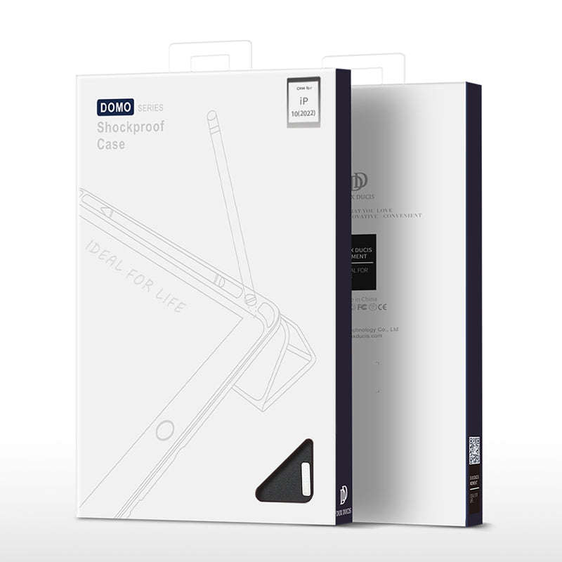 DUX DUCIS DOMO Series Luxury Smart Wake Sleep Trifold-Stand Protective Case for iPad 2022(iPad 10...